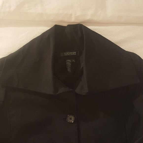 RALPH LAUREN Black Shawl Collar Jacket - Size 6 - Picture 2 of 5